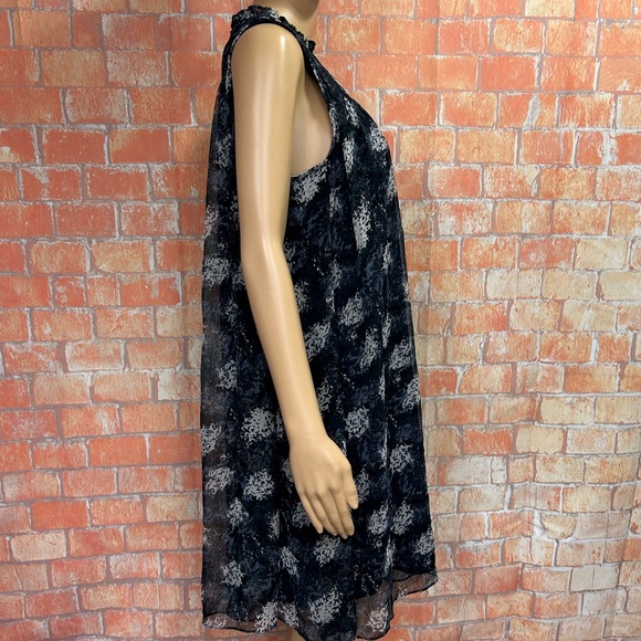 Joie High Neck Floral Trapeze Shift Dress - Picture 8 of 11